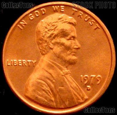 1979-D Lincoln Memorial Cent GEM BU RED Penny