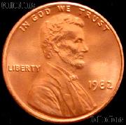 1982 Large Date Zinc Lincoln Memorial Cent GEM BU RED