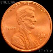 1982-D Small Date Zinc Lincoln Memorial Cent GEM BU RED