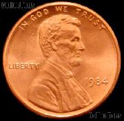 1984 Lincoln Memorial Cent  GEM BU RED Penny