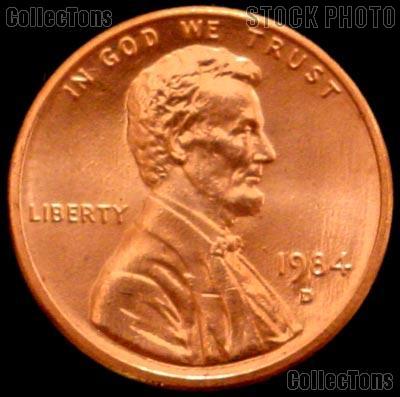 1984-D Lincoln Memorial Cent GEM BU RED Penny