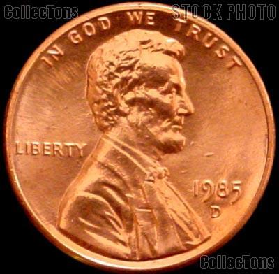 1985-D Lincoln Memorial Cent GEM BU RED Penny