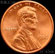 1986 Lincoln Memorial Cent GEM BU RED Penny