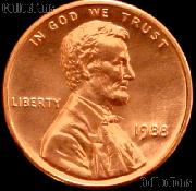 1988 Lincoln Memorial Cent GEM BU RED Penny