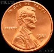 1988-D Lincoln Memorial Cent GEM BU RED Penny