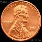 1990-D Lincoln Memorial Cent GEM BU RED Penny