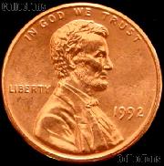 1992 Lincoln Memorial Cent GEM BU RED Penny