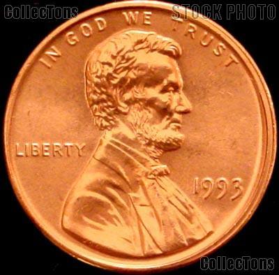 1993 Lincoln Memorial Cent GEM BU RED Penny