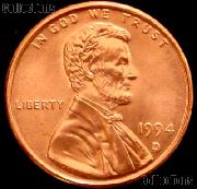 1994-D Lincoln Memorial Cent GEM BU RED Penny