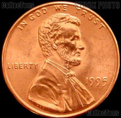 1995 Lincoln Memorial Cent GEM BU RED Penny