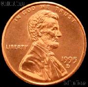 1995-D Lincoln Memorial Cent GEM BU RED Penny