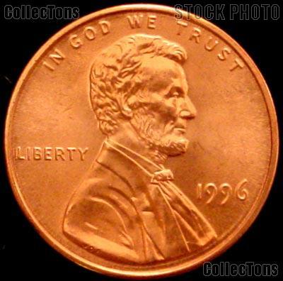 1996 Lincoln Memorial Cent GEM BU RED Penny