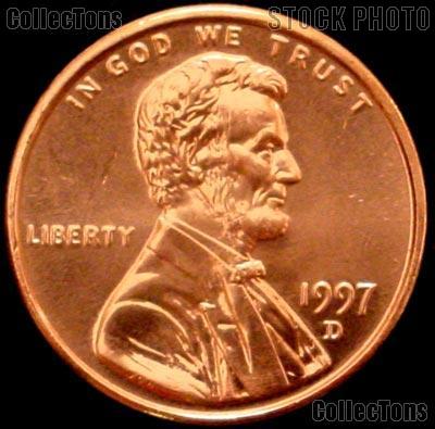 1997-D Lincoln Memorial Cent GEM BU RED Penny