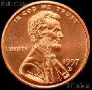 1997-D Lincoln Memorial Cent GEM BU RED Penny