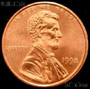 1998 Lincoln Memorial Cent GEM BU RED Penny
