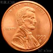 1999-D Lincoln Memorial Cent GEM BU RED Penny