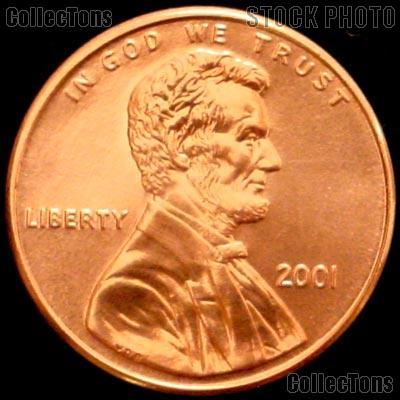 2001 Lincoln Memorial Cent GEM BU RED Penny