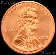 2002-D Lincoln Memorial Cent GEM BU RED Penny