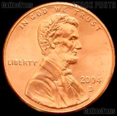 2004-D Lincoln Memorial Cent GEM BU RED Penny