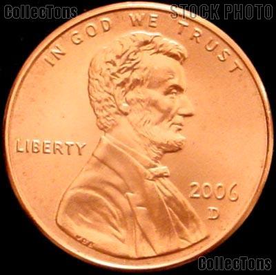 2006-D Lincoln Memorial Cent GEM BU RED Penny
