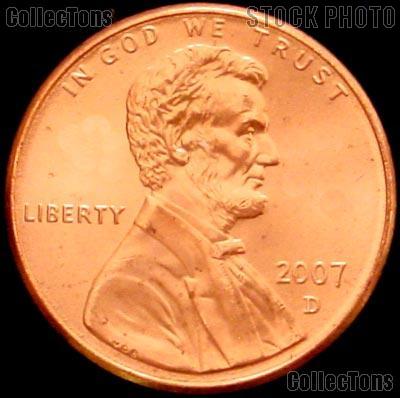 2007-D Lincoln Memorial Cent GEM BU RED Penny