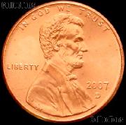 2007-D Lincoln Memorial Cent GEM BU RED Penny