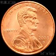 2008-D Lincoln Memorial Cent GEM BU RED Penny