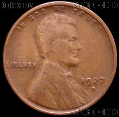 1927-D Wheat Penny Lincoln Wheat Cent Circulated G-4 or Better