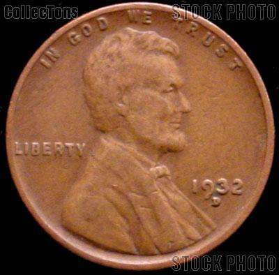 1932-D Wheat Penny Lincoln Wheat Cent Circulated G-4 or Better