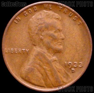 1933-D Wheat Penny Lincoln Wheat Cent Circulated G-4 or Better