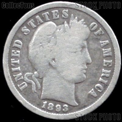 1893 Barber Dime G-4 or Better Liberty Head Dime