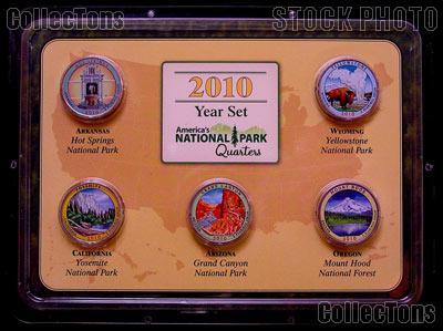 Colored Quarters 2010 National Park Colorized Quarter Year Set