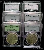 Morgan Silver Dollar 1878-1904 in PCGS MS 64 Mixed Dates and Mint Marks