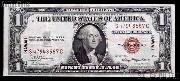 One Dollar Bill Hawaii Note Brown Seal US Currency Good or Better