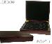 Coin Box for Two Coin Trays Mahogany Wood Coin Display