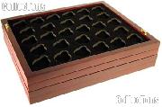 Coin Tray for 28 Air-Tite "A" Capsules fits in Mahogany Wood Coin Display