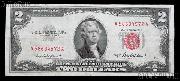 Two Dollar Bill Red Seal Series 1953 US Currency