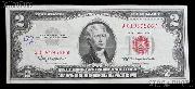 Two Dollar Bill Red Seal Series 1963 US Currency