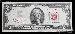Two Dollar Bill Red Seal Series 1963 US Currency