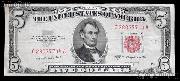 Five Dollar Bill Red Seal Series 1953 US Currency