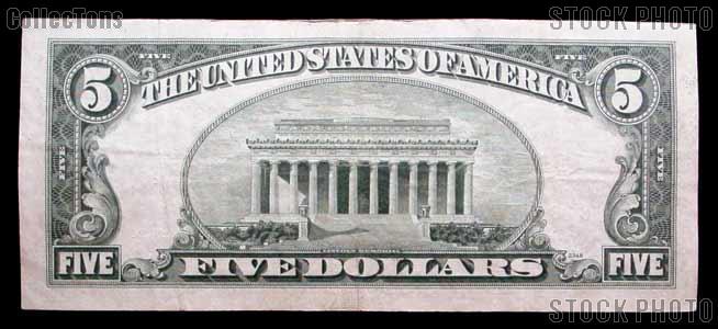 Five Dollar Bill Red Seal Series 1953 US Currency