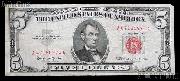 Five Dollar Bill Red Seal Series 1963 US Currency