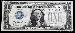 One Dollar Bill Silver Certificate "Funny Back" Series 1928 US Currency Good or Better