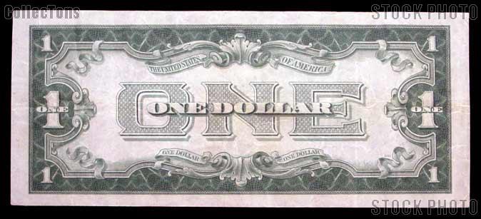 One Dollar Bill Silver Certificate "Funny Back" Series 1928 US Currency Good or Better
