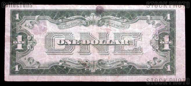 One Dollar Bill Silver Certificate "Funny Back" Series 1934 US Currency Good or Better