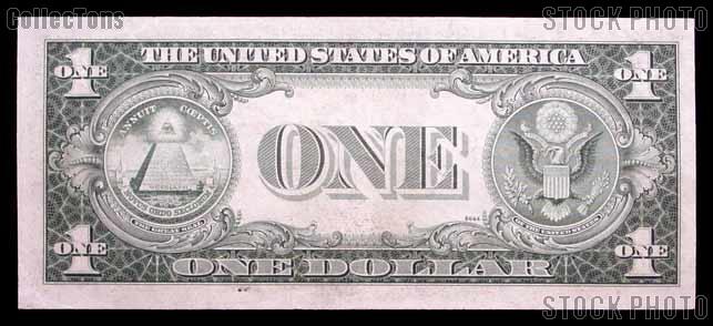 One Dollar Bill Silver Certificate NO MOTTO Series 1935 US Currency CU Crisp Uncirculated