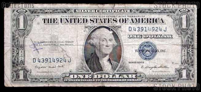 STAR Note Collection 1957 & 1935 $1.00 Silver Certificate Blue Seal Notes 4 