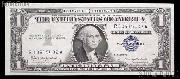 One Dollar Bill Silver Certificate Series 1957 US Currency Good or Better