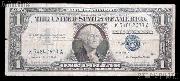 One Dollar Bill Silver Certificate Series 1957 US Currency