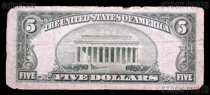 Five Dollar Bill Silver Certificate Series 1953 US Currency